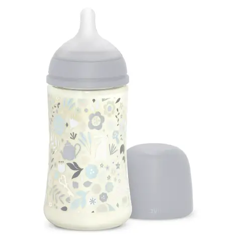 Wonder Silicone Anti-Colic 270ml Medium Flow Bottle M Liberty Light Blue