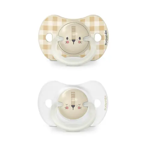 Nightday Set 2 Succhietti con Tettarella In Silicone 6/18m Leone Arancione