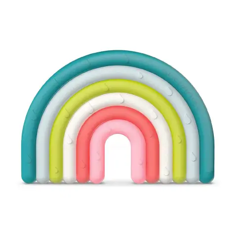 Anello Dentizione In Silicone Step 1 +0m Arcobaleno