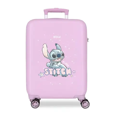 Lovely Stitch Trolley Abs 55 Cm 4 Ruote Lilla