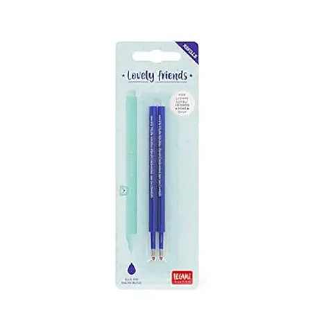 Legami Lovely Friends - Set di 2 ricariche per penna gel, colore: blu
