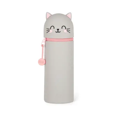 egami - Kawaii Astuccio Scuola 2 in 1 in Morbido Silicone Tema Kitty
