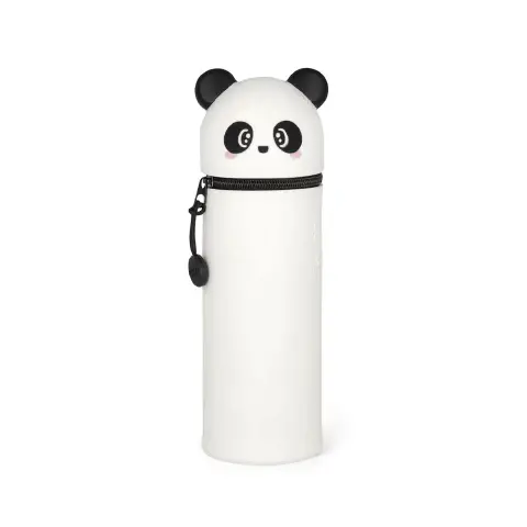 Legami - Kawaii Astuccio Scuola 2 in 1 in Morbido Silicone,Tema Panda