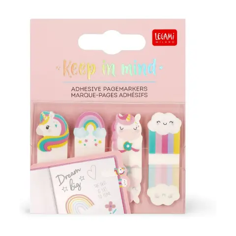 Legami - Segnapagina Adesivi Keep in Mind, 80 Segnapagina Adesivi (20 x 4)