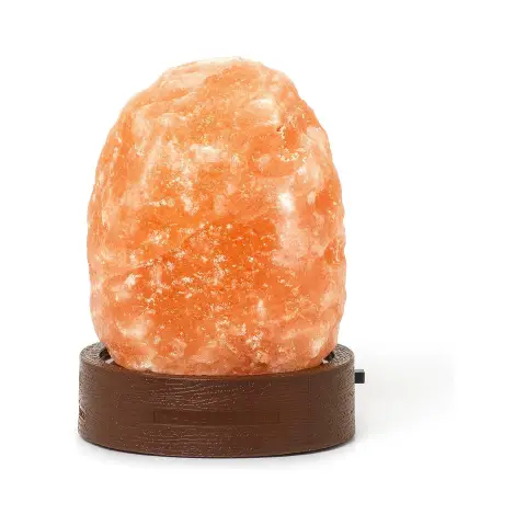 Legami - Lampada di Sale dell'Himalaya, Mini, Ø 7 cm, 300/400 g, Cromoterapia, Forma Naturale