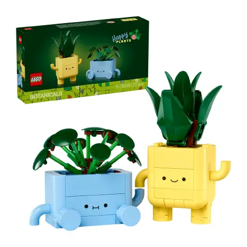 LEGO Botanicals Piantine Felici 10349 Set Decorativo Bambini