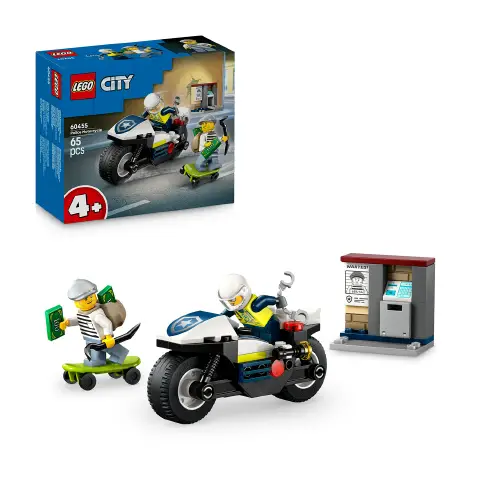 Lego City Inseguimento della Moto della Polizia 60455