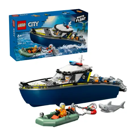 Lego City Inseguimento del Motoscafo della Polizia 60456