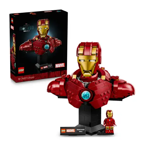 LEGO Marvel Busto di Iron Man MK4 76327 – Modello da Costruire