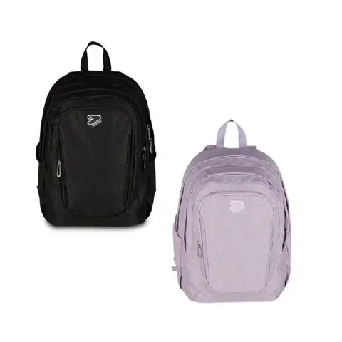 Shiny Tech Backpack assorted colors glitter black-lilac