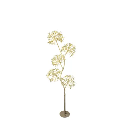 Albero 5 Sfere H120cm Bianco con 1200 MicroLED Flash