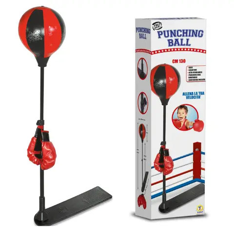 Teosport Pungiball Con Pedana E Guantoni