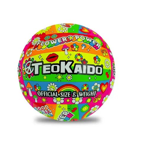 Pallone Volley Teokaido in PVC Flower Power