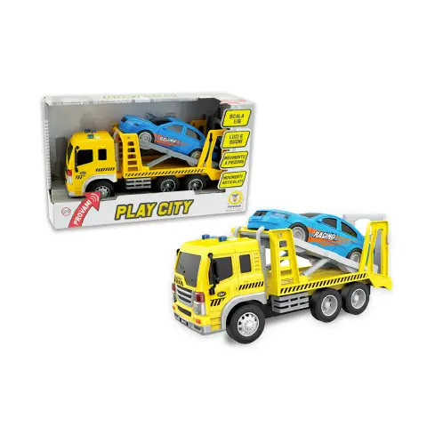 Camion Portauto 1:16 Con Luci E Suoni