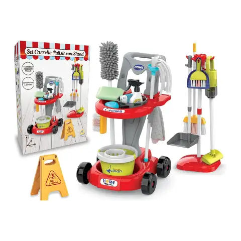 Set Carrello Pulizia Con Paletta E Accessori