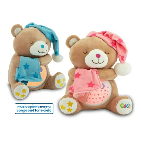 Orsetto 25cm Con Luce E Melodia 2 Colori