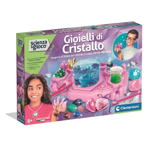 Clementoni Scienza e Gioco Gioielli di Cristallo Kit Bambini 8+