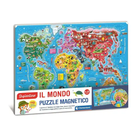 Sapientino Puzzle Magnetico Il Mondo