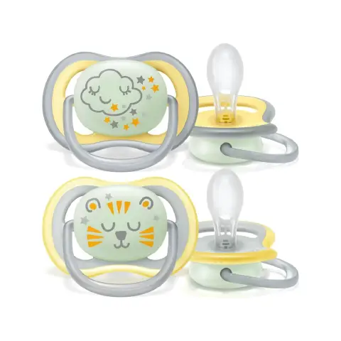 Philips Avent Ultra Air Night +18M Ciuccio Notturno 2 pezzi