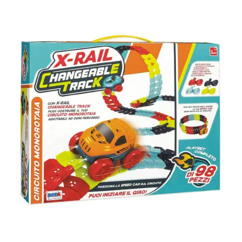 Pista Circuito X-Rail Changeable Track 98 Pezzi