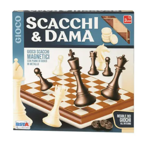 Gioco Scacchi Dama Medio Magnetico E Richiudibile