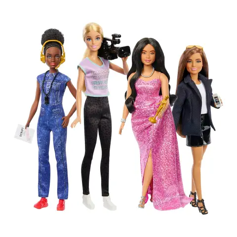 Barbie Carriere Set 4 Bambole Donne nel Cinema HRG54