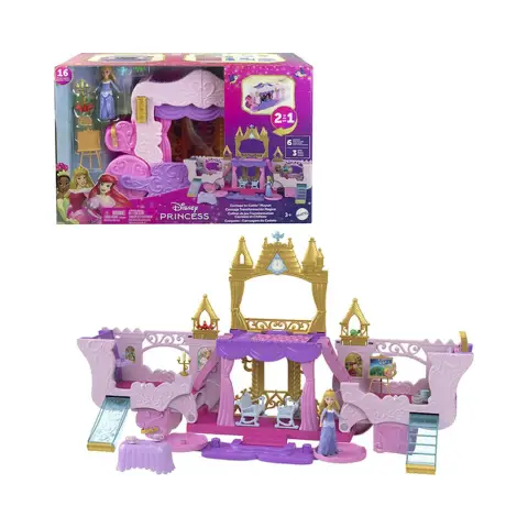 Disney Princess Castello Carrozza Playset Trasformabile 2 In 1