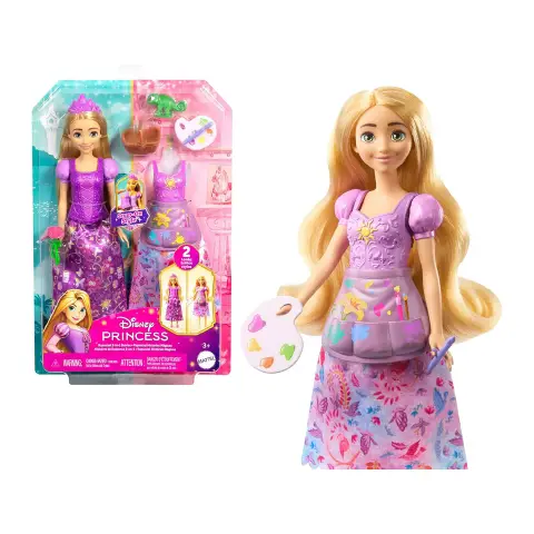 Disney Princess Rapunzel 2 Storie in 1 Bambola Moda