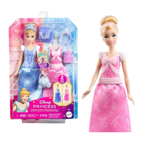 Cenerentola Disney Princess 2 Storie in 1 Bambola Moda