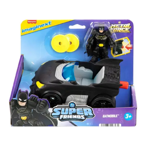 Imaginext Dc Super Friends Metal Force Batmobile