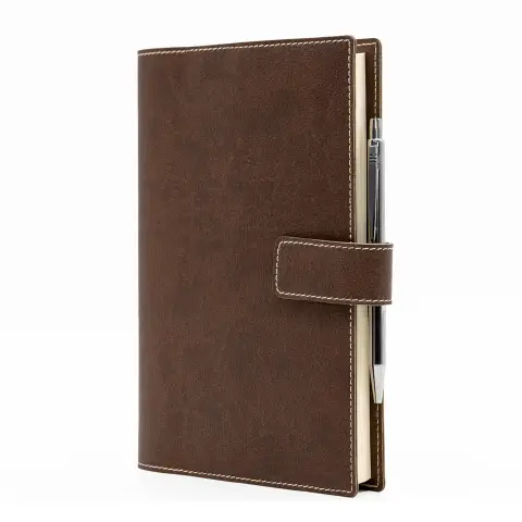 Agenda Giornaliera Timeless Similpelle 15x21 Marrone