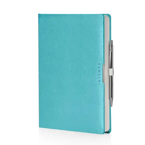 Agenda Giornaliera Anytime Similpelle 17x24 Azzurro