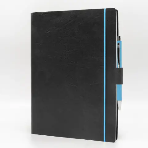 Agenda Giornaliera Blueband Similpelle con Elastico 17x24 Nero
