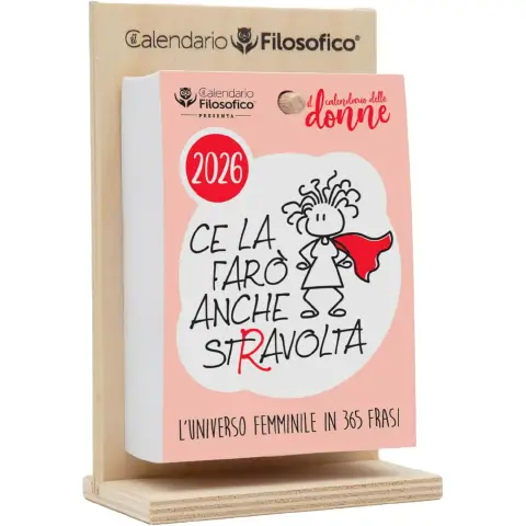 Calendario Filosofico Delle Donne 10x14 Con Supporto In Legno