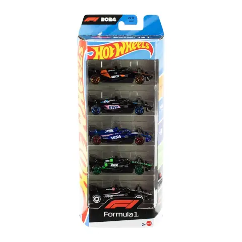 Hot Wheels Confezione 5 Veicoli F1