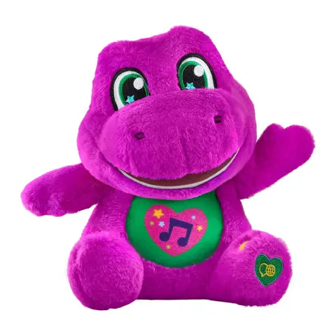 Barney Canterino Plush Toy with Multilingual Sounds and Songs 25 cm
