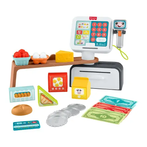 Registratore di Cassa Fisher-Price con Suoni e Accessori 2+ Anni