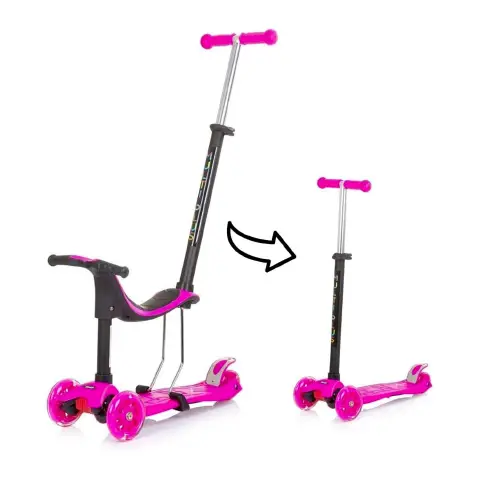 Monopattino Multi Plus 3 in 1 Rosa