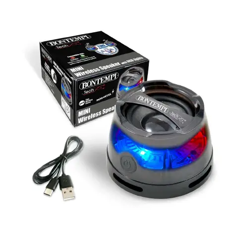 Mini Speaker Wireless Magnetico con Luci LED e TWS