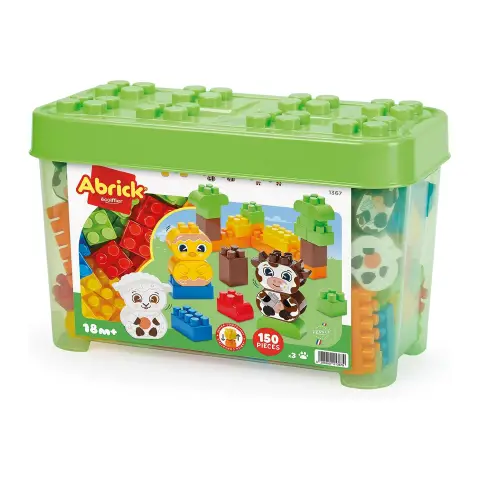 Contenitore Costruzioni Tema Fattoria 150 Pezzi
