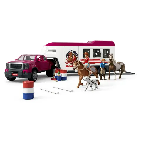 Schleich Camion Lakeside Con Grande Rimorchio Per Cavalli