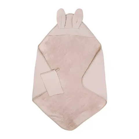 Asciugamano Neonato Waffle Vintage Pink Bamboom