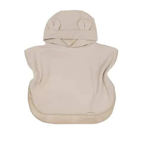 Poncho Accappatoio Waffle Neonato 0-2 Anni Mocha Sand Bamboom