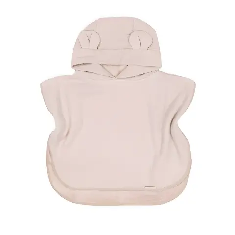 Poncho Accappatoio Waffle Bambino 2-4 Anni Pink Bamboom