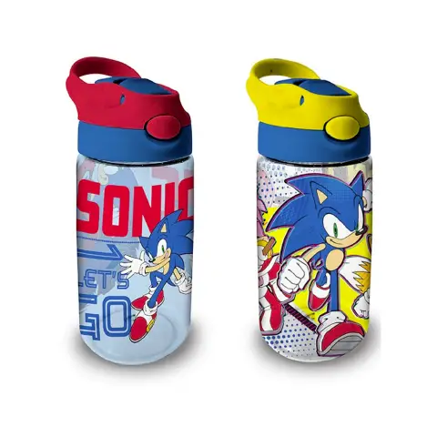 Sonic Borraccia Trasparente Con Cannuccia 500ml