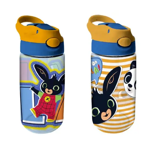 Bing Borraccia Trasparente Con Cannuccia 480ml