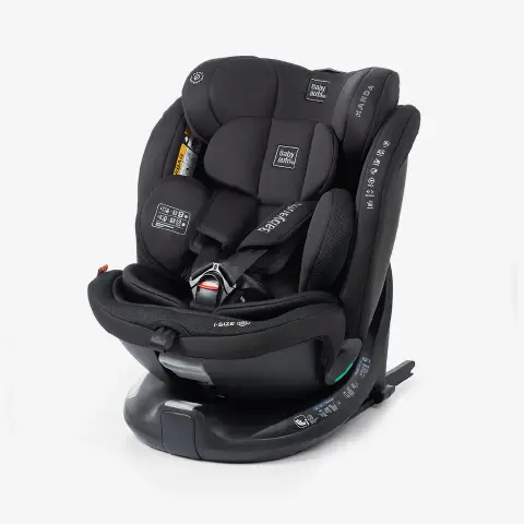 Seggiolino Auto Kanda I-Size Jet Black Girevole 40-150cm