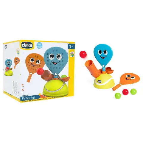 Chicco Padel Set Baby Fit & Fun con Racchette e Palline