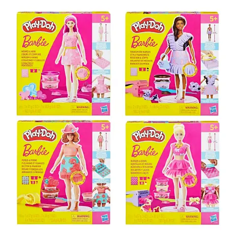 Playdoh Barbie Designer Dolls Assortito