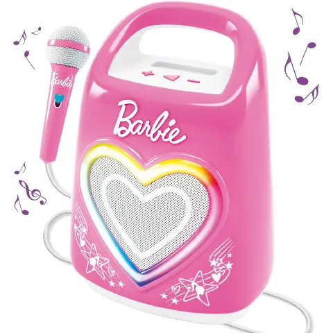Barbie Partymaker Karaoke con Bluetooth, Luci e Microfono